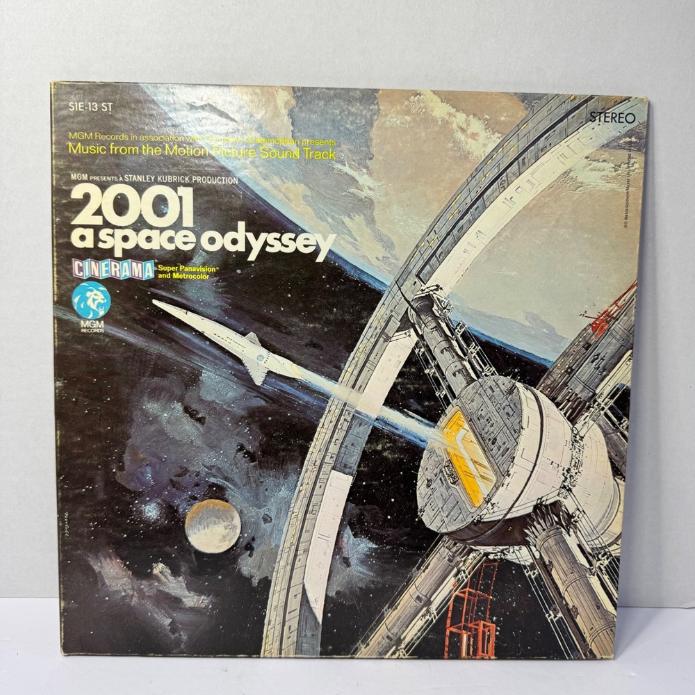 Vintage "2001: A Space Odyssey Soundtrack" Vinyl Record MGM SIE-13‎ Sci Fi 1968